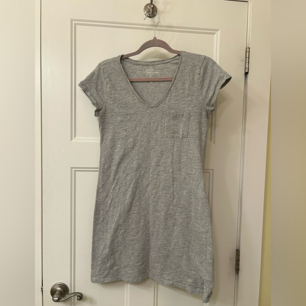 GAP Heather Gray T-Shirt Dress